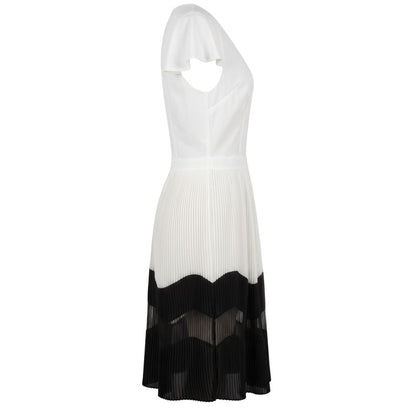 White Polyester Women Dress