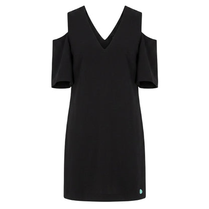 Black Polyester Women Dress