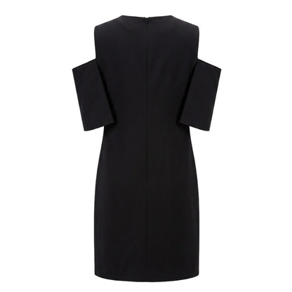 Black Polyester Women Dress