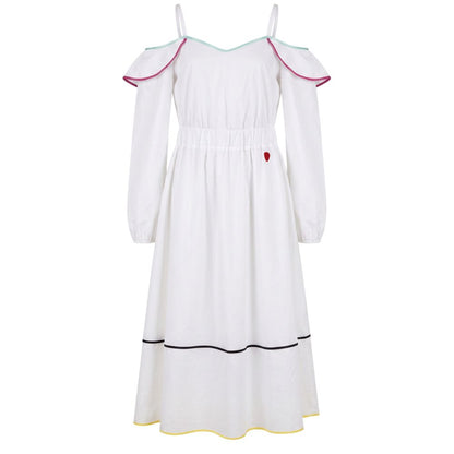 White Cotton Women Dress