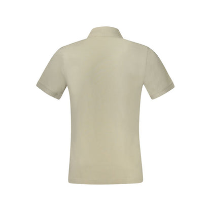 Beige Cotton Men's Polo