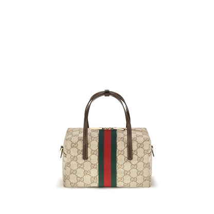 Beige Fabric Handbag