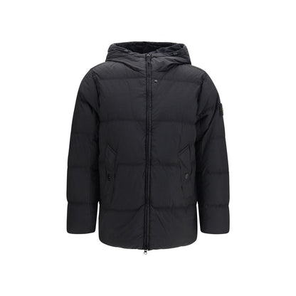 Black Goose Down Full-Length Jacket