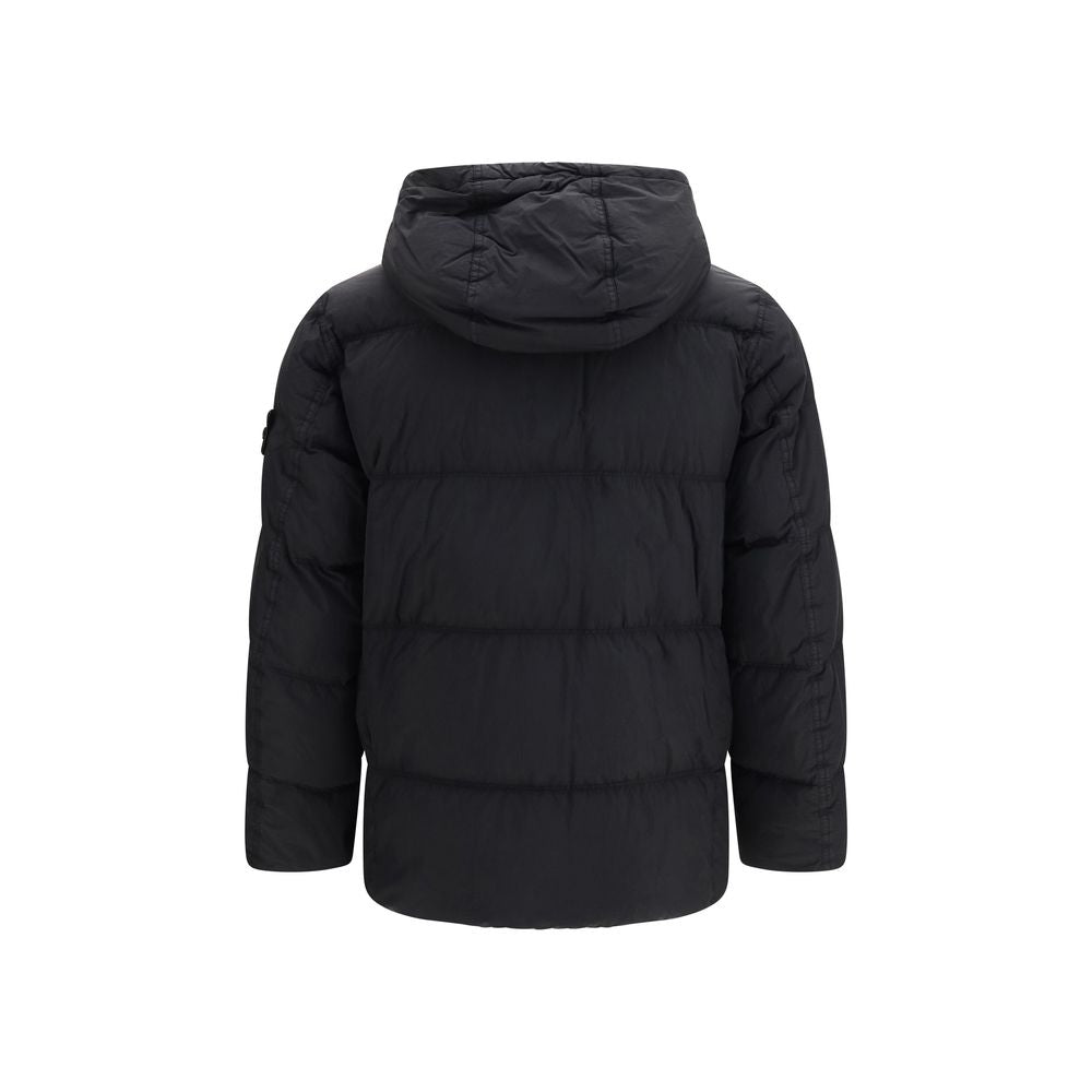 Black Goose Down Full-Length Jacket