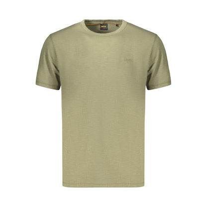 Green Cotton Men's T-Shirt