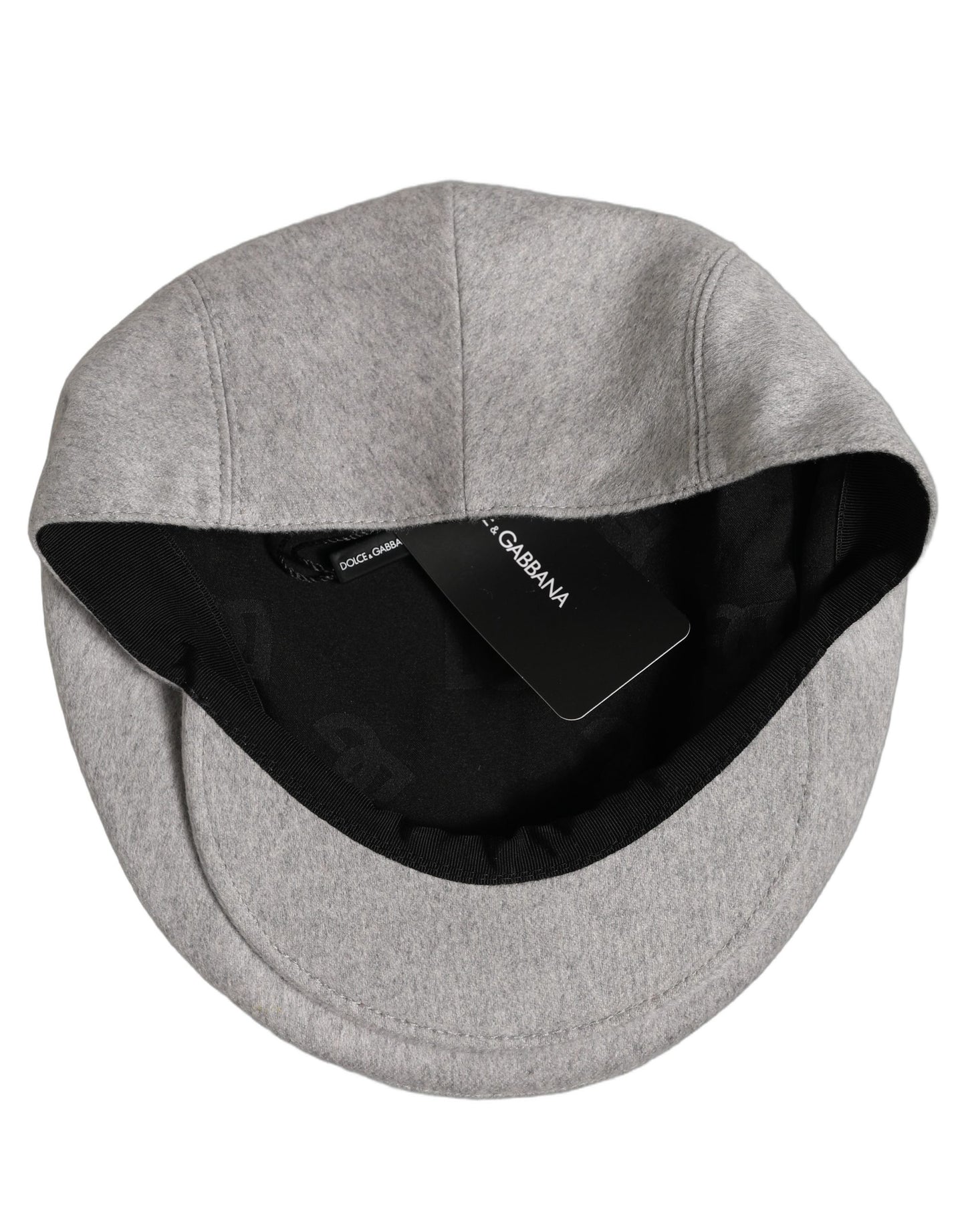Men Light Grey Cashmere Newsboy Cabbie Cap Hat