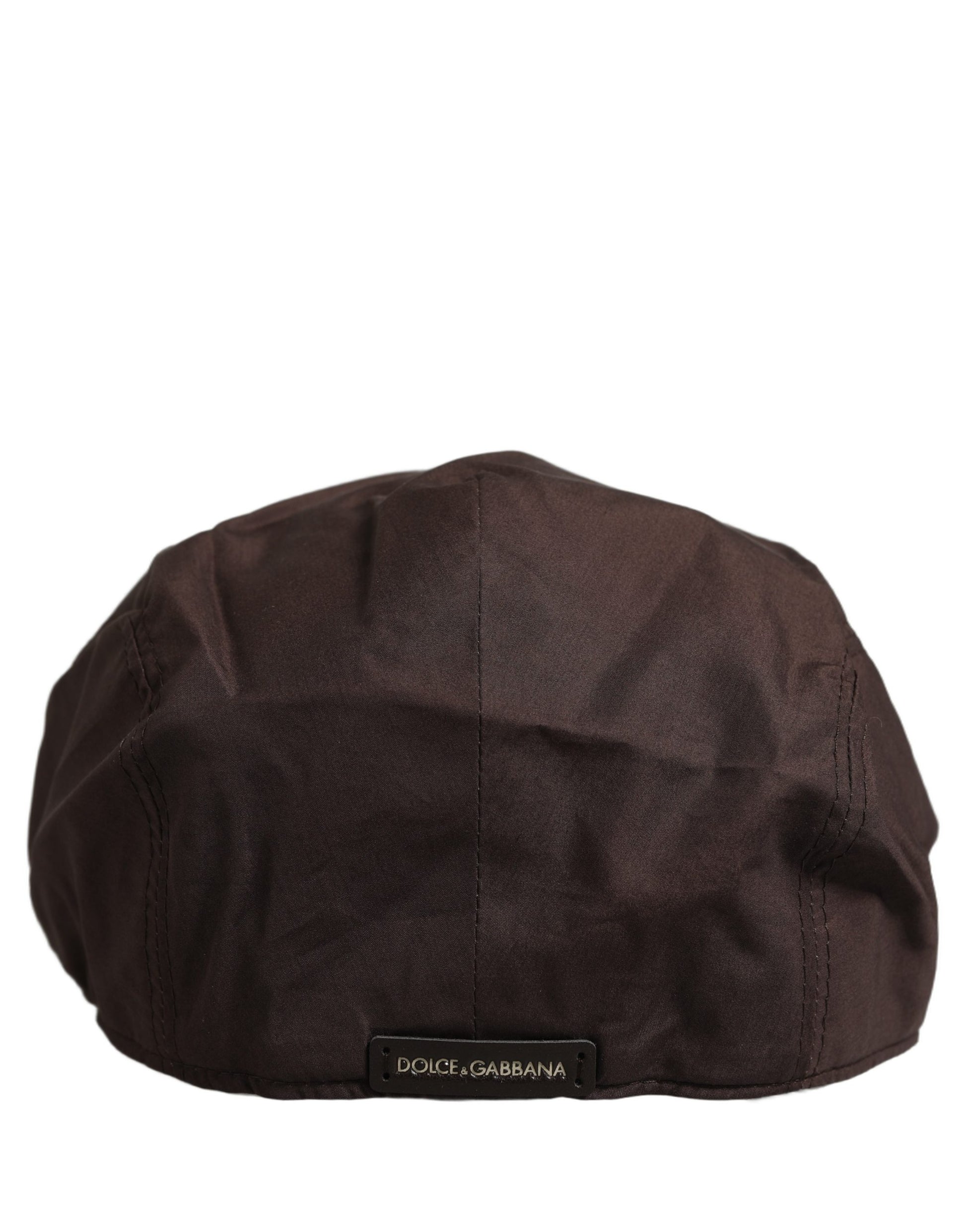 Men Brown Cotton Newsboy Capello Cabbie Hat