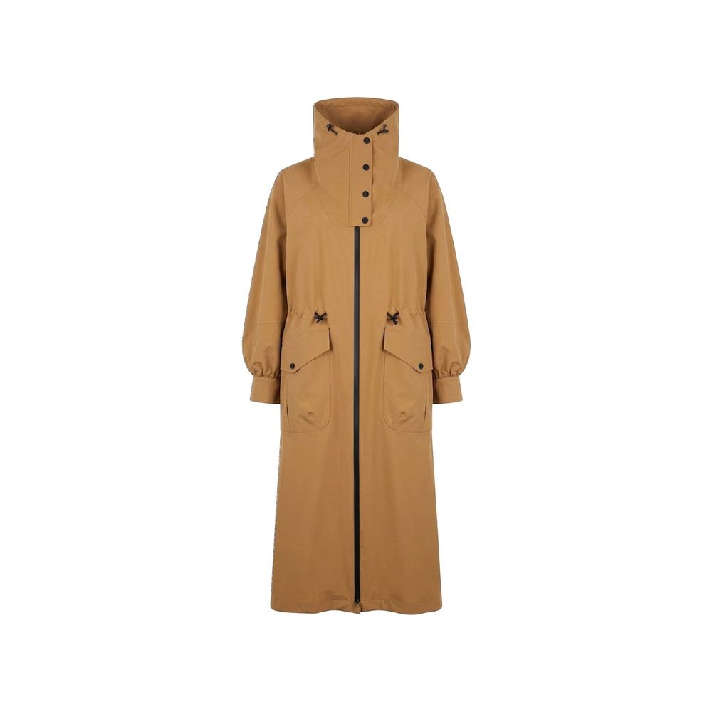 Brown Polyester Coat