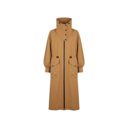 Brown Polyester Coat