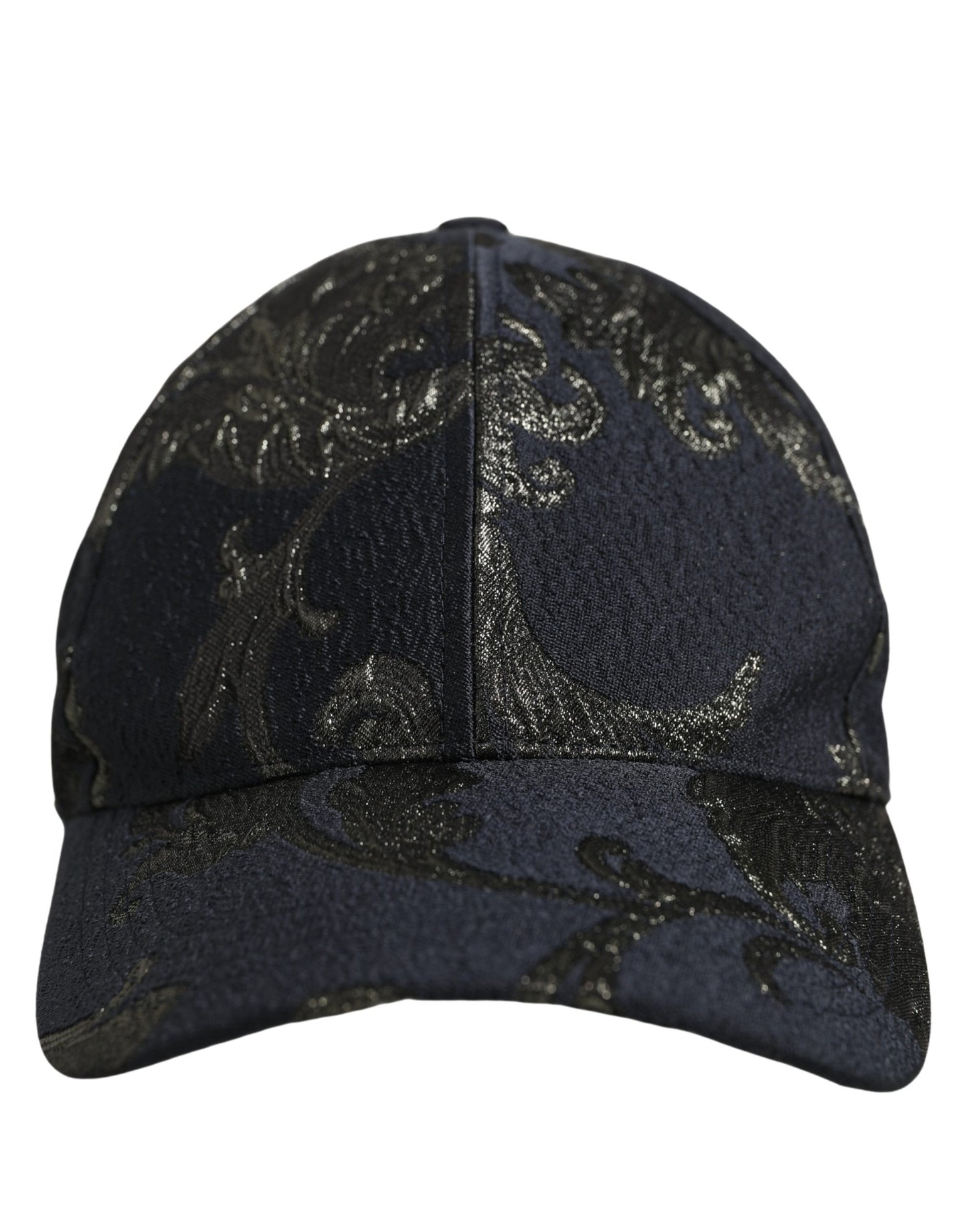 Men Black Floral Barocco Cotton Baseball Cap Hat