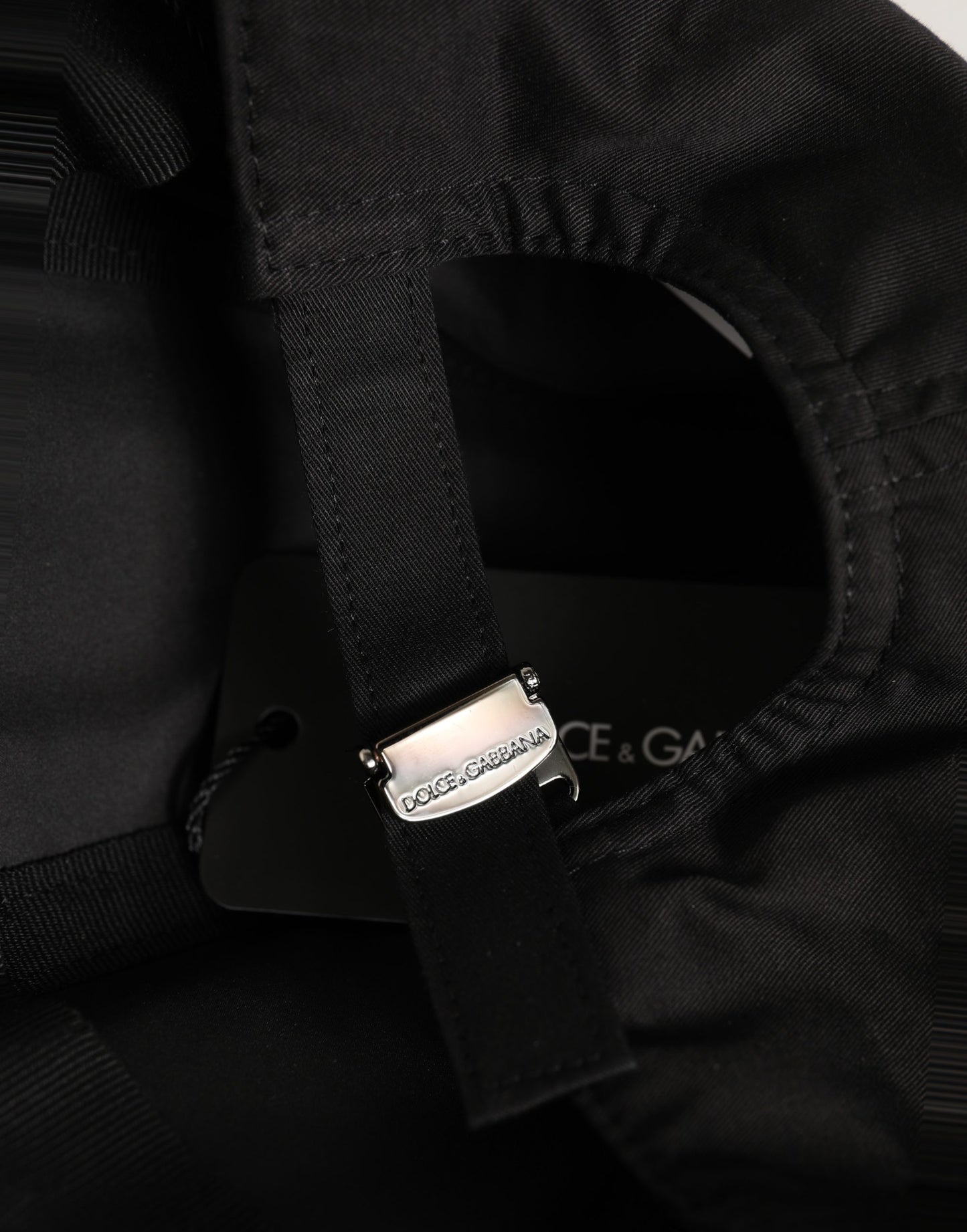 Men Black Cotton Baseball Cap 6 Panels Hat
