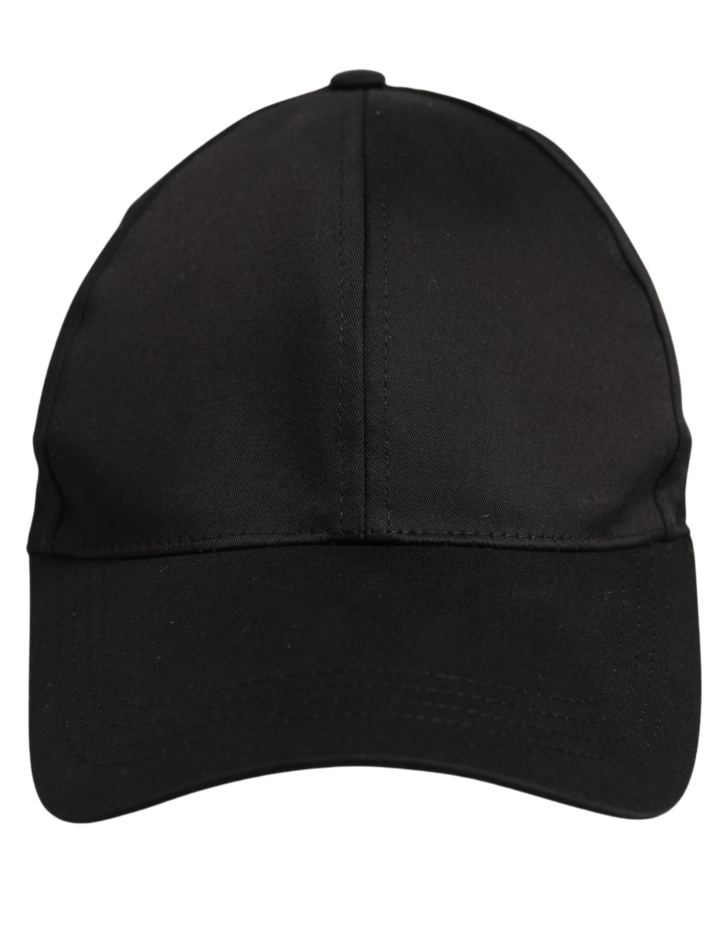 Men Black Cotton Baseball Cap 6 Panels Hat
