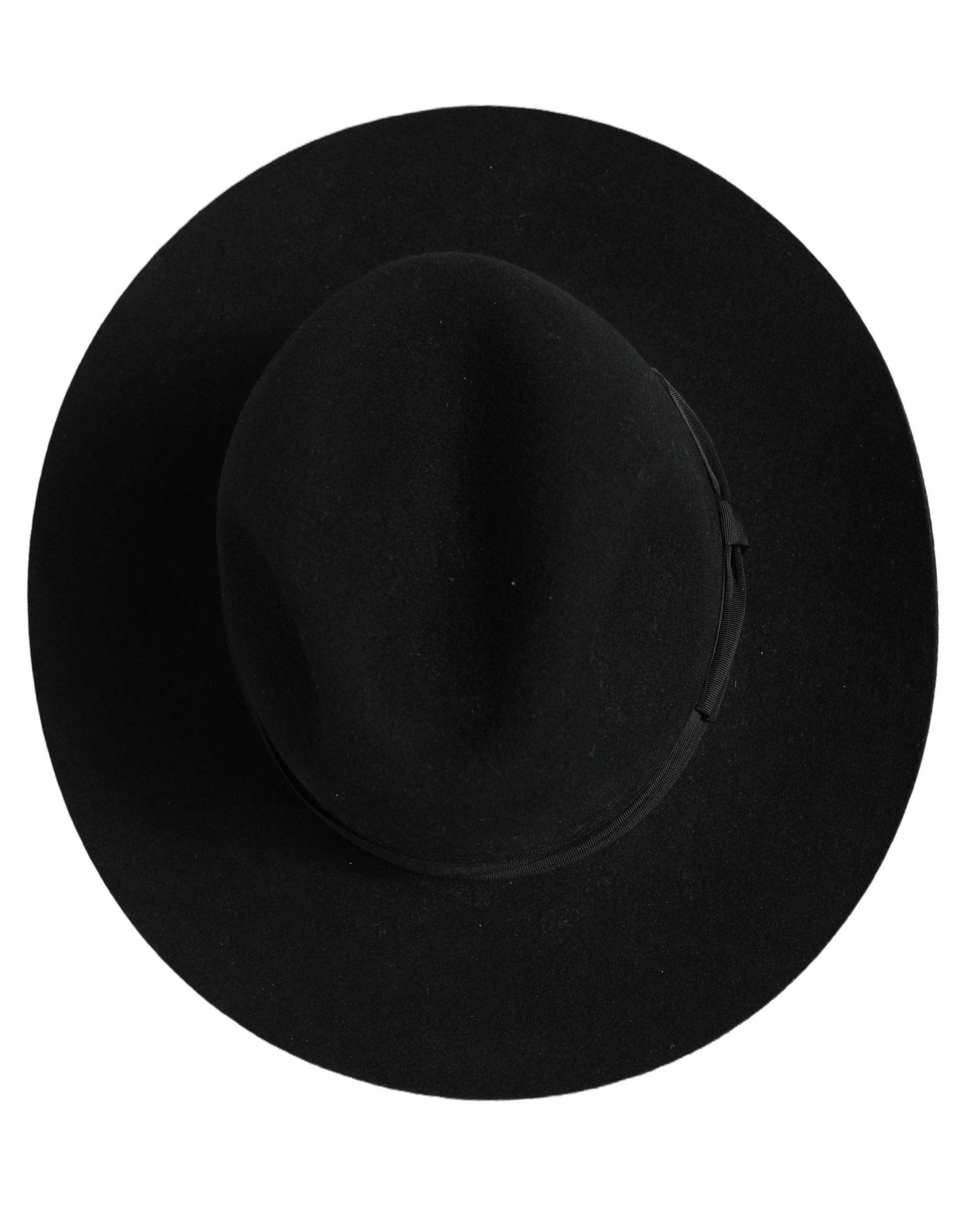 Men Black Classic Wide Brim Fedora Capello Hat