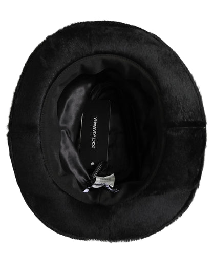Men Black Classic Wide Brim Fedora Capello Hat