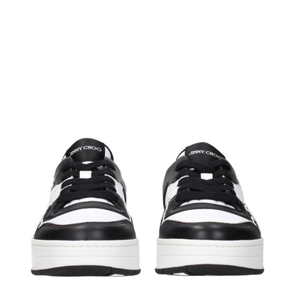 Black Leather Low Top Sneakers