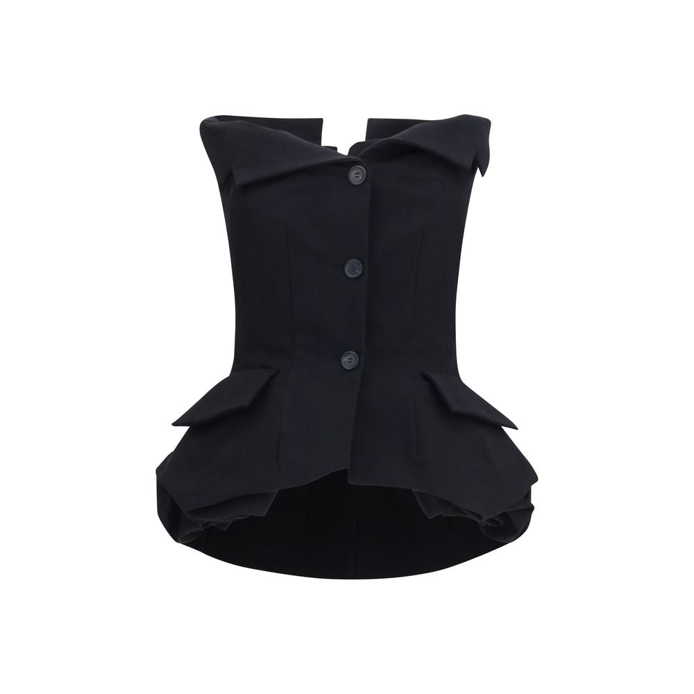 Black Silk Waistcoat