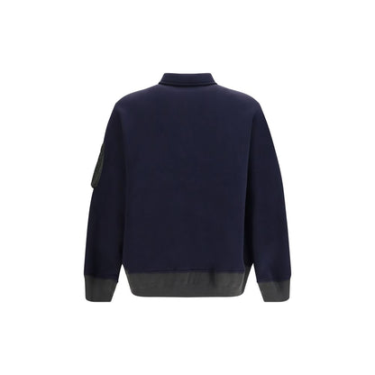 Blue Cotton Polo Shirt