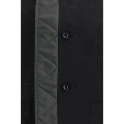 Black Nylon Bomber
