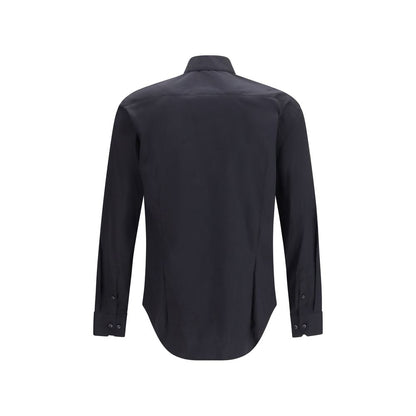 Black Cotton Dress Shirt