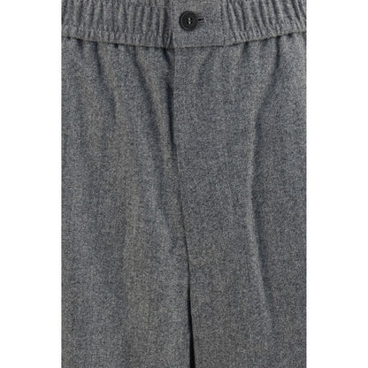 Gray Wool Oves Aries Casual Pants