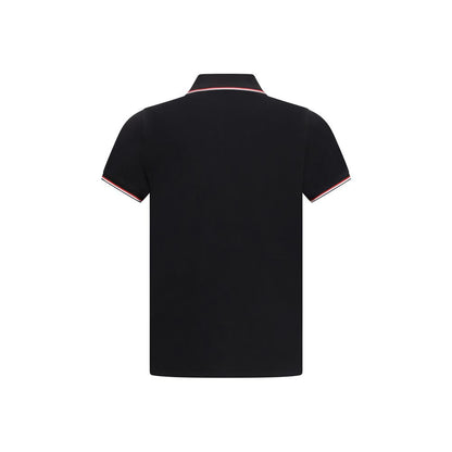 Black Cotton Polo Shirt