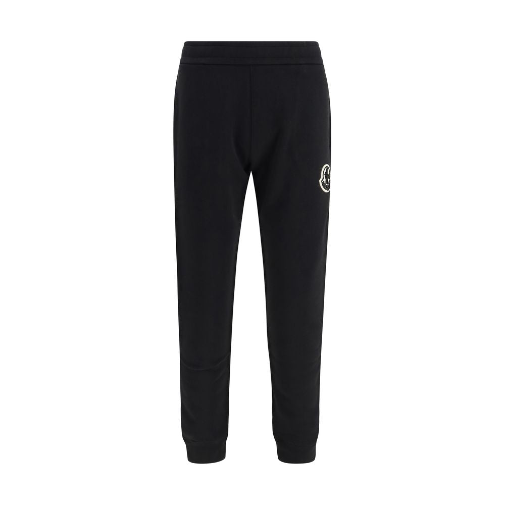 Black Cotton Athletic Pants
