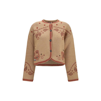 Brown Wool Oves Aries Full-Length Jacket