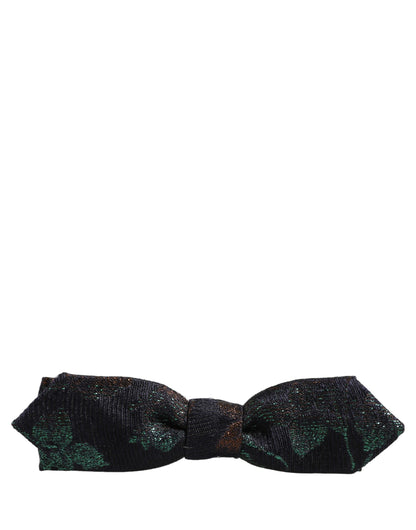Men Multicolor 100% Silk Adjustable Neck Papillon Bow Tie