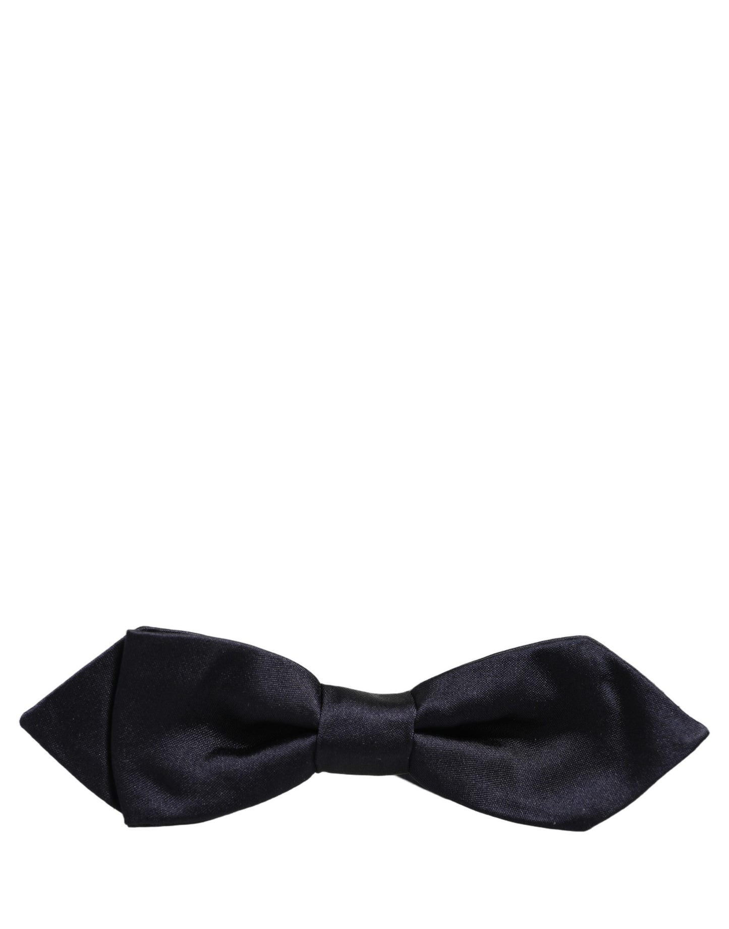 Men Dark Blue 100% Silk Adjustable Neck Papillon Bow Tie