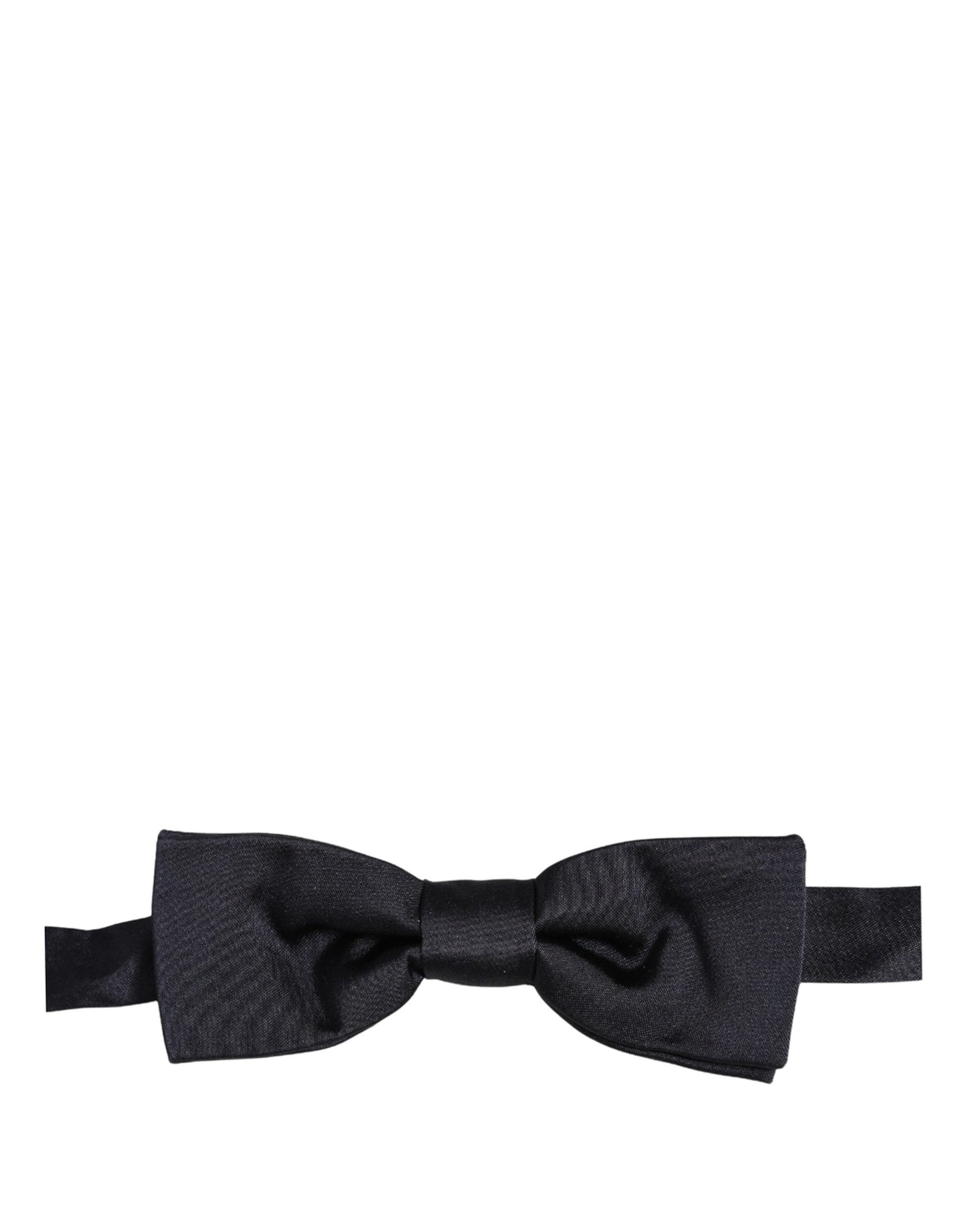 Men Dark Blue 100% Silk Adjustable Neck Papillon Bow Tie