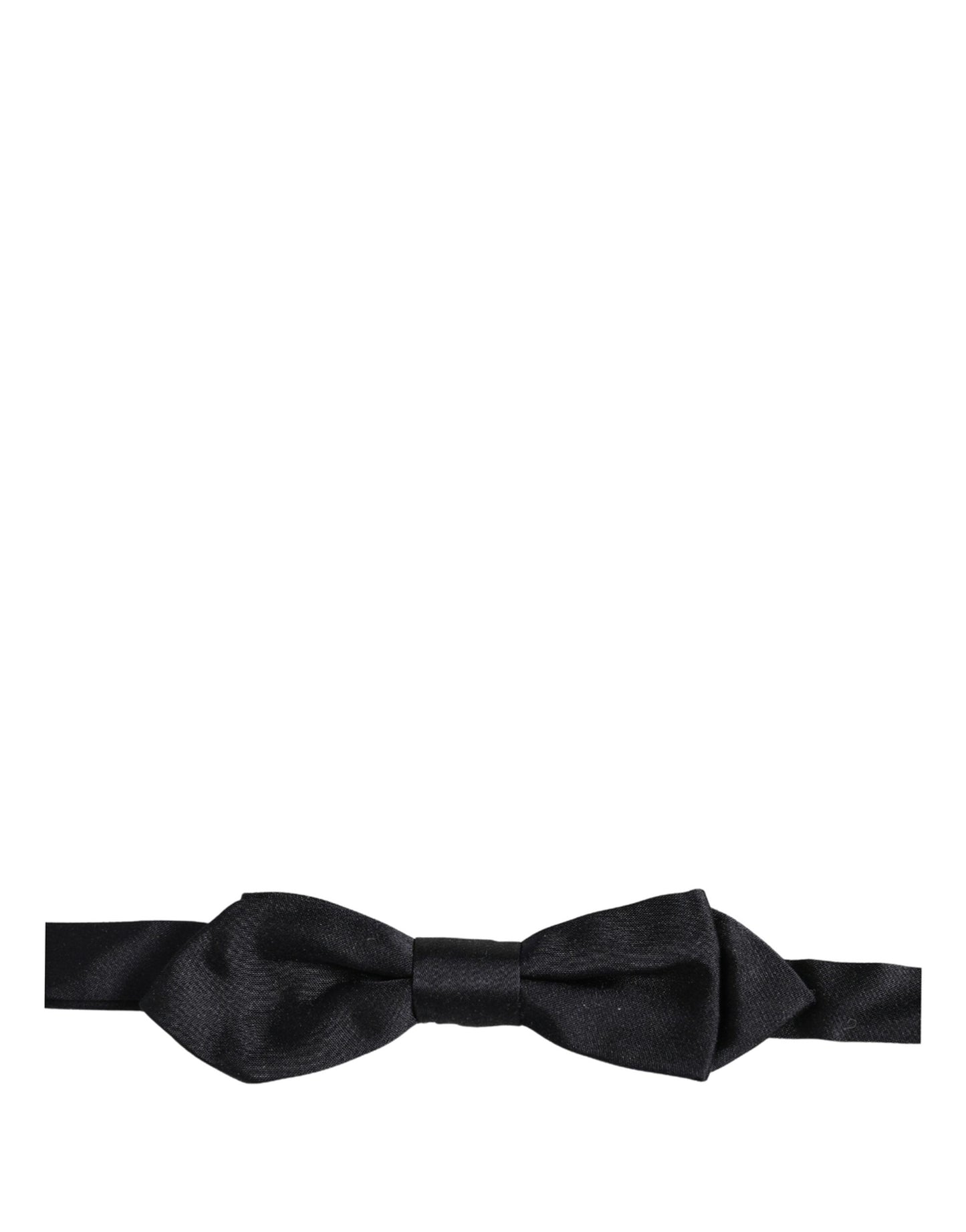 Men Black 100% Silk Adjustable Neck Papillon Bow Tie