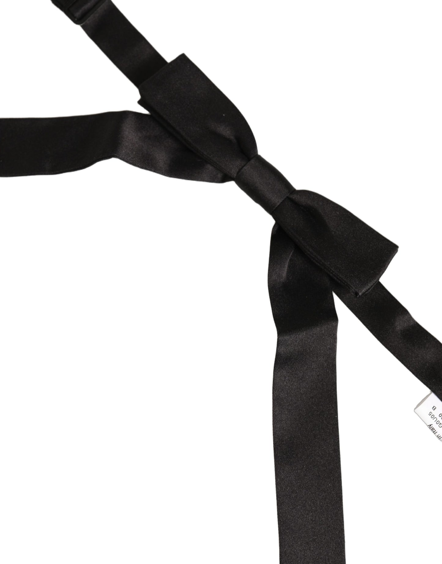Men Black 100% SIlk Adjustable Neck Papillon Bow Tie