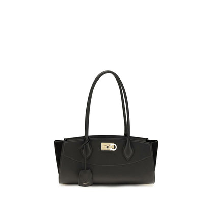 Black Calf Leather Bos Taurus Shoulder Bag