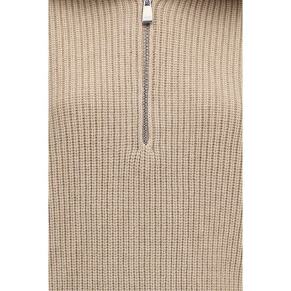 Beige Cashmere Polo Shirt