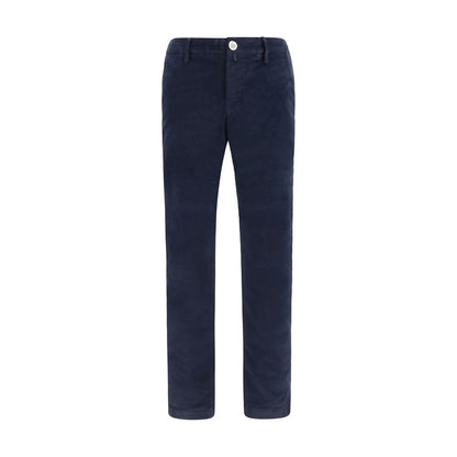 Blue Cotton Chino Pants