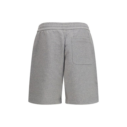 Gray Cotton Bermuda Shorts