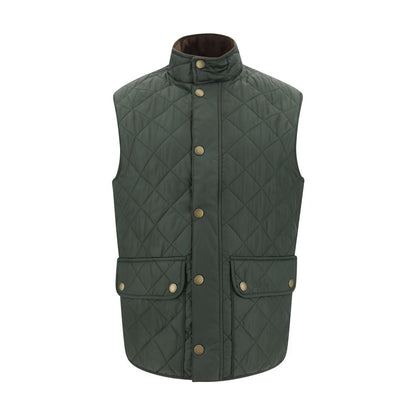 Green Polyamide Sleeveless Jacket