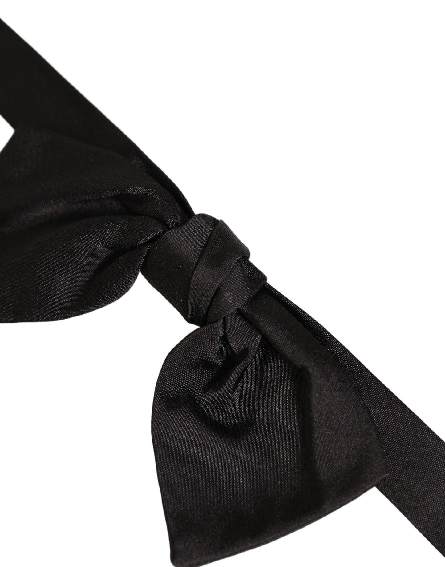 Men Black 100% SIlk Adjustable Neck Papillon Bow Tie