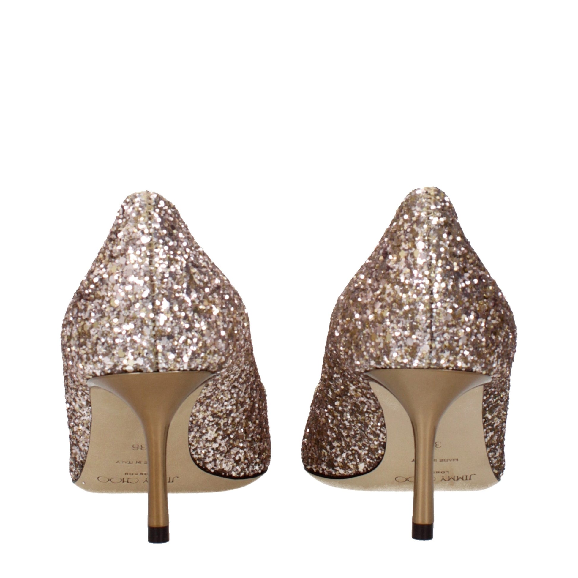 Pink Plastic Mid Heel Pumps