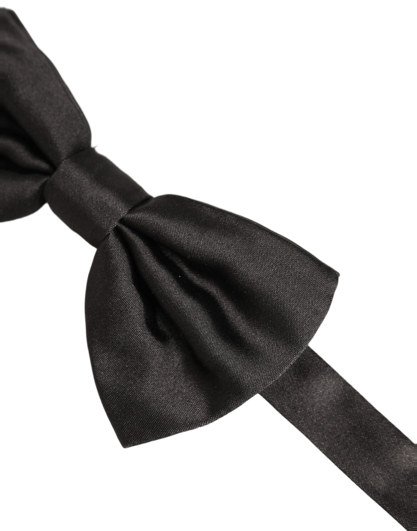Men Black 100% Silk Adjustable Neck Papillon Bow Tie