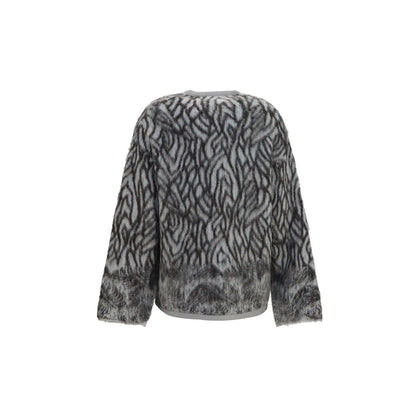 Gray Alpaca Vicugna Pacos Cardigan