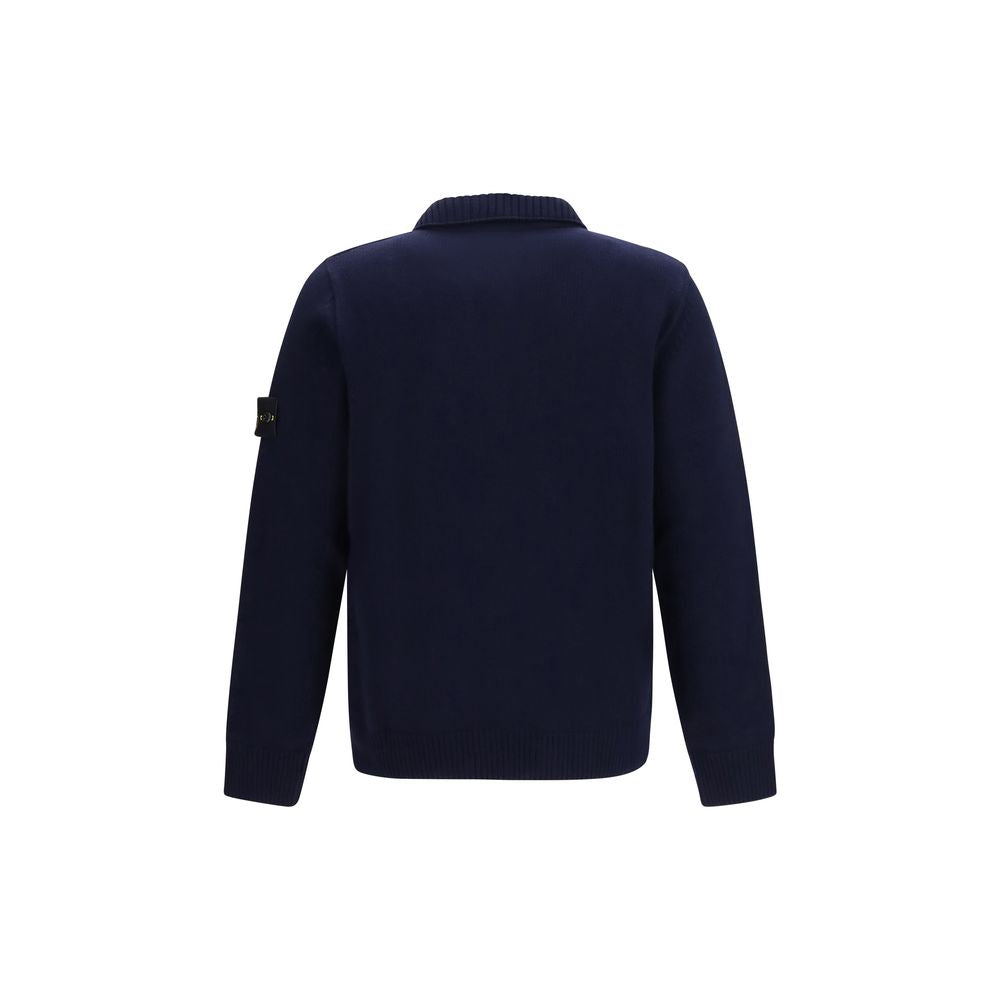 Blue Cotton Cardigan