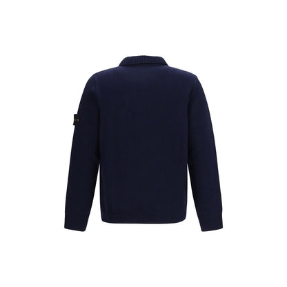 Blue Cotton Cardigan