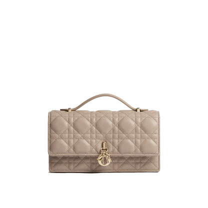 Beige Leather Handbag