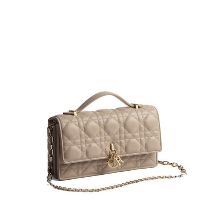 Beige Leather Handbag