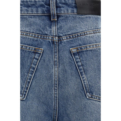 Blue Cotton Relaxed Fit Jeans