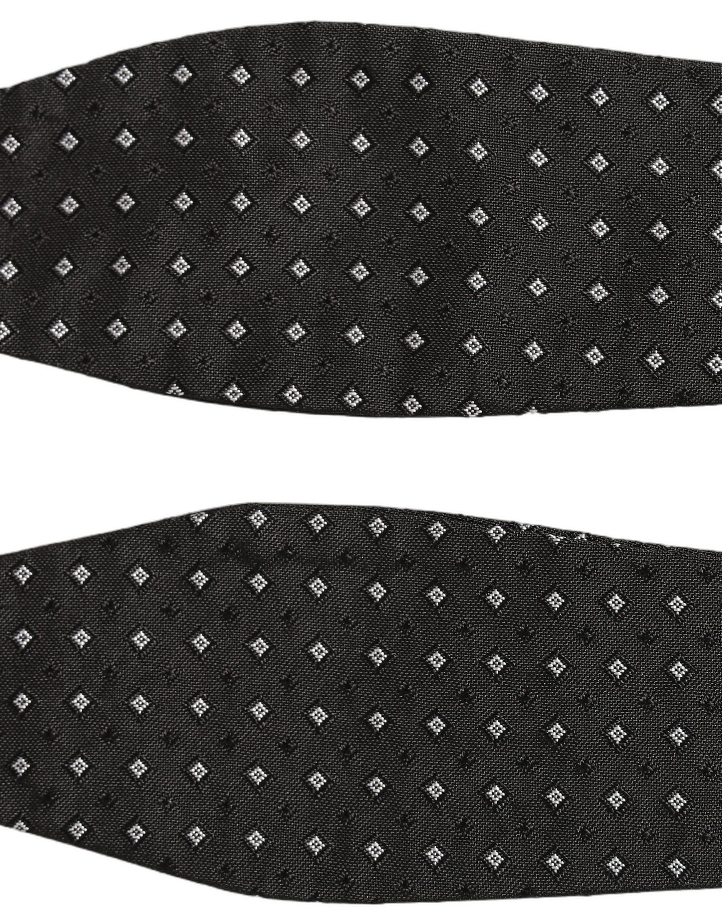 Black White Polka Dot Adjustable Neck Papillon Bow Tie