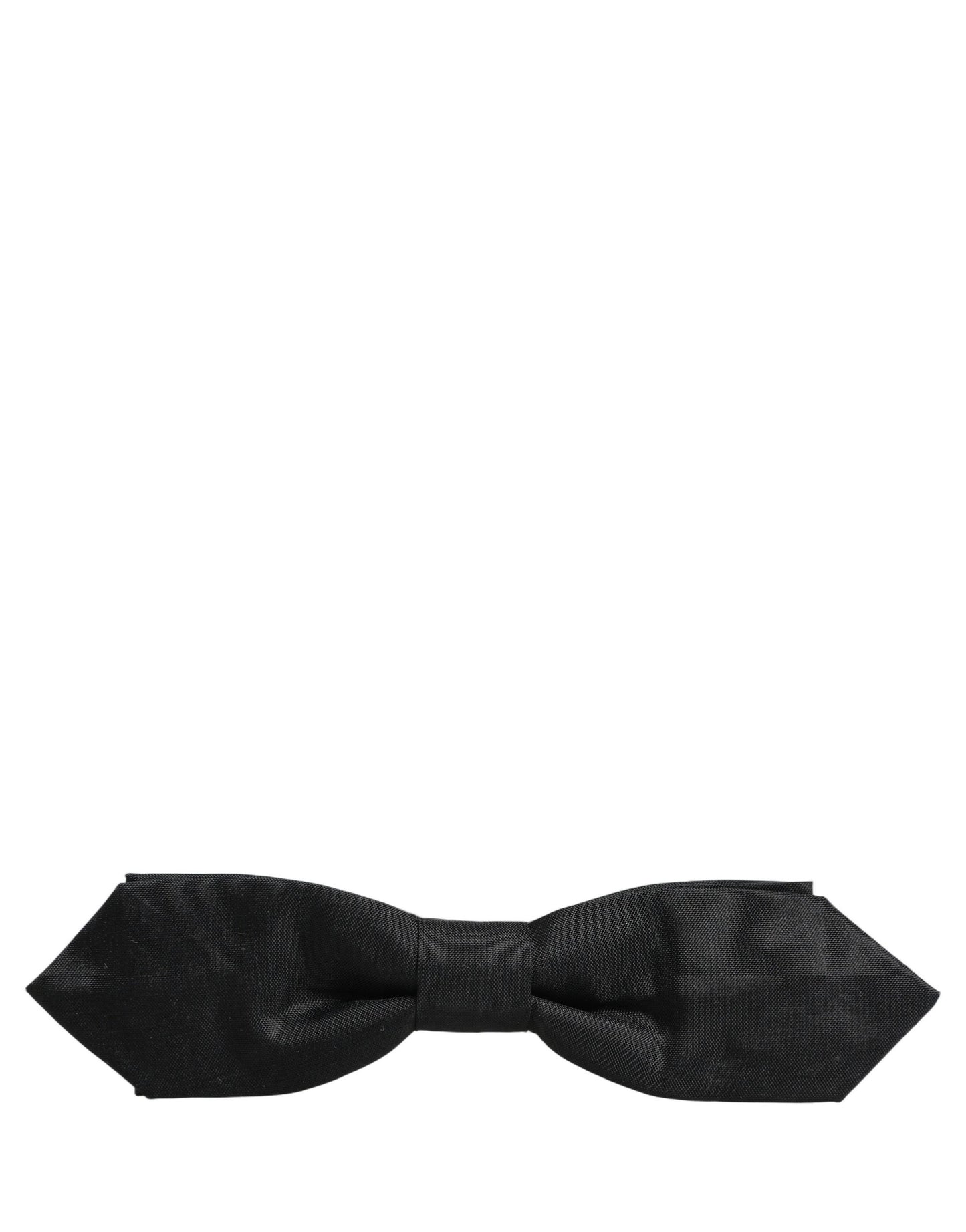 Men Black Polyester Adjustable Neck Papillon Bow Tie
