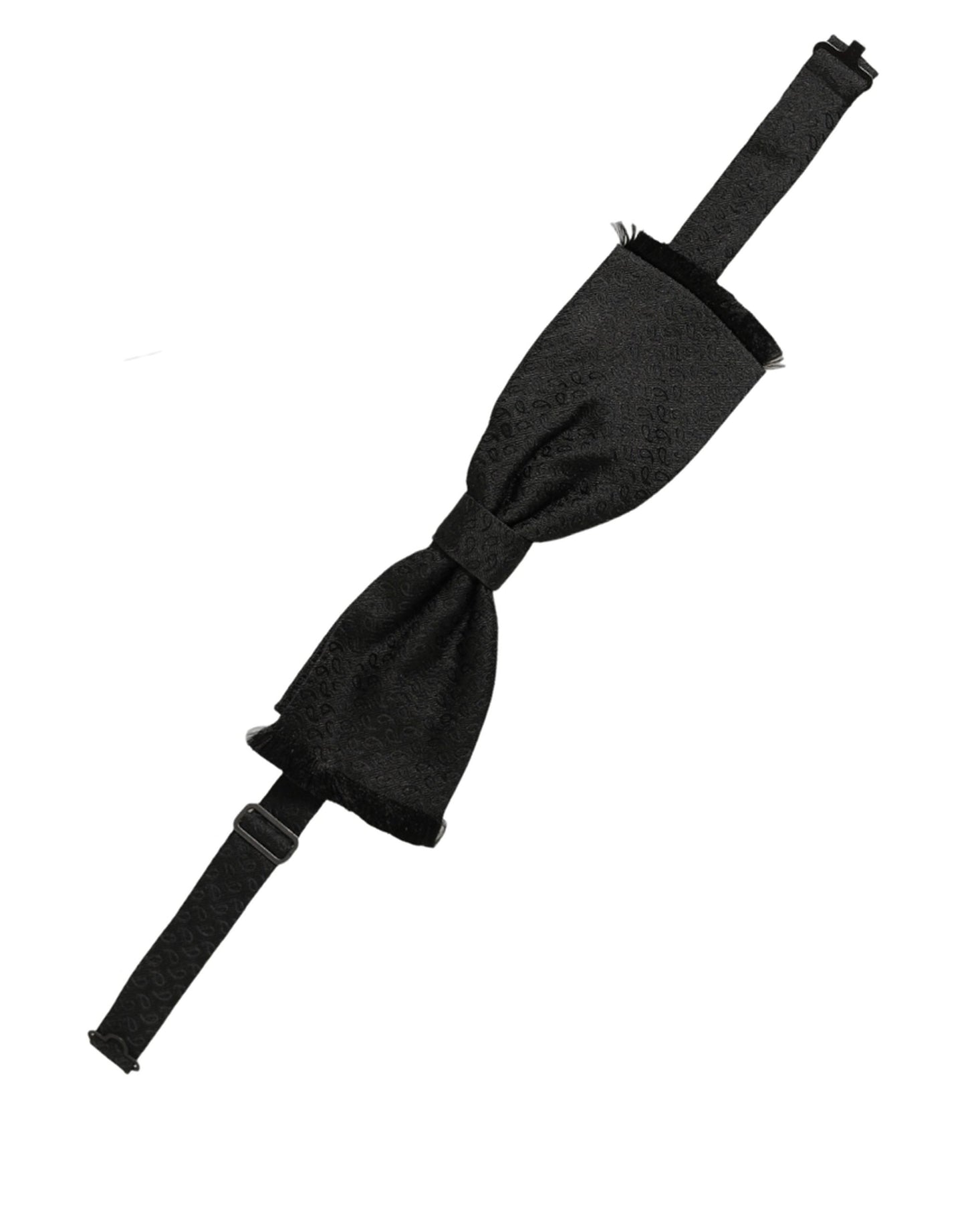 Men Black 100% SIlk Adjustable Neck Papillon Bow Tie