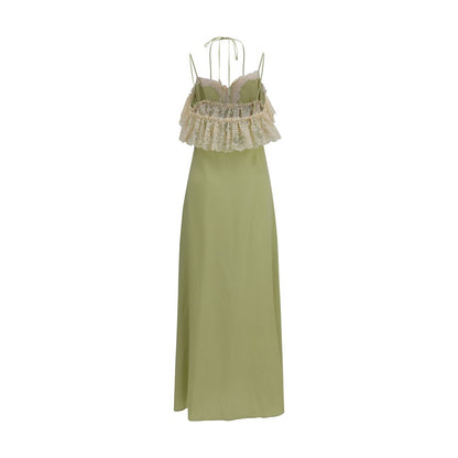 Bicolor Silk Casual Dress